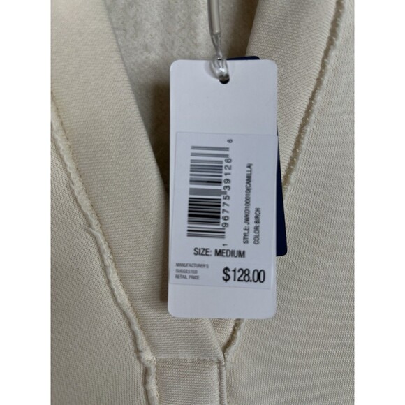 NWT johnnie-O Camilla V-Neck Cotton Blend Pullover Birch Size M Women's - Picture 5 of 6